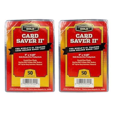 Imagem de Cardboard Gold Porta-cartões semirrígidos, 2 porta-cartões, 100 unidades