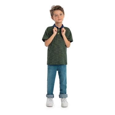 Imagem de Camisa Polo Infantil de Mangas Curtas Quimby-Masculino