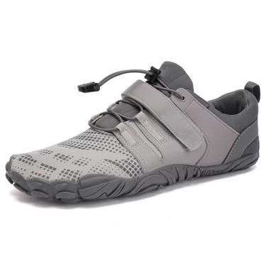 Imagem de WateLves Water Shoes – Meias aquáticas de secagem rápida, para surf, ioga, hidroginástica, Cinza anfíbio, 13.5 Women/12 Men