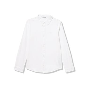 Imagem de GUESS Camisa de popelina de tecido ecológico para meninos, Branco puro, 18 Years