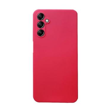 Imagem de GR Global Revolution, Capa Capinha Aveludada Anti Impacto Para Samsung Galaxy A55 Cor:Vermelho