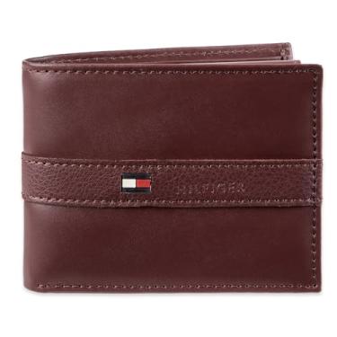Imagem de Carteira masculina de couro Tommy Hilfiger, fina, tamanho único