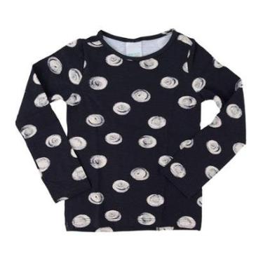 Imagem de Blusa Infantil Feminina Malwee Manga Longa Preta - 1000-Feminino