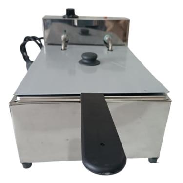 Imagem de Fritadeita Elétrica Industrial 1 Cuba 7 L c/Tampa e Cabo de Proteção (110, Volts)