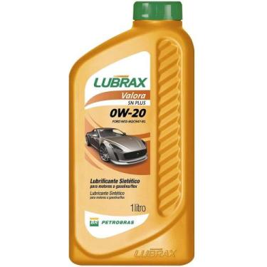 Imagem de Óleo Lubrificante do Motor Lubrax Valora 0W20 API SN Plus 100% Sintéti