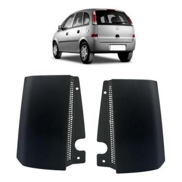 Imagem de Par Moldura Acabamento Lanterna Traseira Meriva Preto - Clauplast