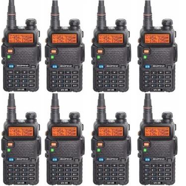 Imagem de 8 Rádios Comunicadores Ht Dual Band Uhf Vhf Uv-5R - Baofeng