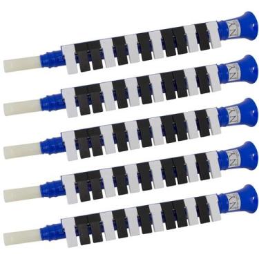 Imagem de Kit 5 Escaletas Melódica 13 Teclas Azul New York - NY Instruments
