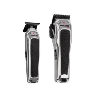 Imagem de Kit mq force barber pro digital - maquina de corte bivolt + maquina de