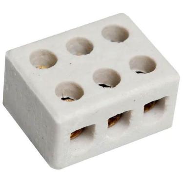 Imagem de Sindal Conector Porcelana 3P 10mm - BRASFORT 