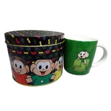 Imagem de Kit Turma Da Monica Menino Caneca Porcelana + Lata Cebolinha - Taimes,