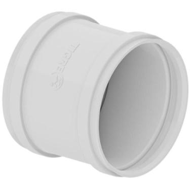 Imagem de Luva De Correr PVC Branca Para Canos Tubos E Encanamentos Água Esgoto 