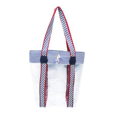 Imagem de Bolsa Feminina Praia Transparente Impermeável Barco Magicc Bolsas