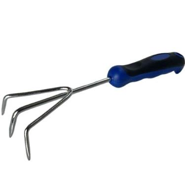 Imagem de Rastelo Mão 3 dentes Inox Cabo Emborrachado Alpe & Aritana