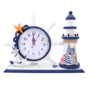 Imagem de Relógio de Mesa Timão Náutico Farol Marítimo - Gici Decor