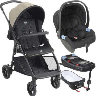 Imagem de Carrinho Moises Bebe Conforto Base ISOFIX Burigotto Lui Sand