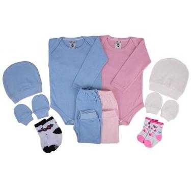 Imagem de Kit 5 Peças Maternidade Roupa De Bebê Menina E Menino   - Batutinhas B