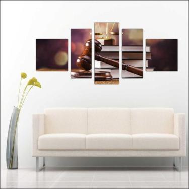 Imagem de Quadro Decorativo Direito Escritórios De Advocacias Advogados 5 Peças 