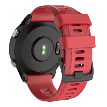 Imagem de ISABAKE Pulseira para Garmin Forerunner 955/Forerunner 945/Forerunner 935, compatível com Fenix 5/Fenix 5plus/Fenix 6/ Fenix 6 Pro/Approach S60, pulseiras de substituição de silicone macio de 22 mm, 20MM