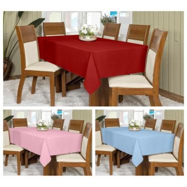 Imagem de Kit 3 Toalhas De Mesa Retangular Oxford 2,00x1,45m 6 Lugares - Raga De