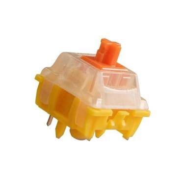 Imagem de GATERON Interruptor EF Curry, tipo linear 50gf RGB 5 pinos hot-swap pré-lubrificado de fábrica para teclado mecânico (110 peças, curry)