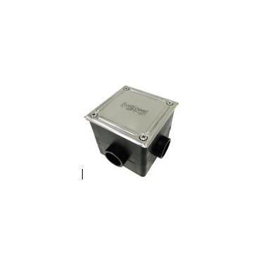 Imagem de Caixa de Passagem Sodramar Plástica Tampa Aço Inox