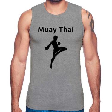 Imagem de Regata Muay Thai - Foca na Moda, Cinza, P