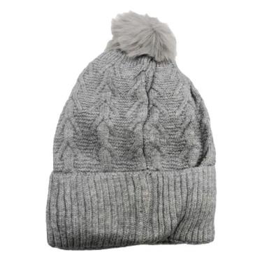 Imagem de Touca Inverno Feminina Forrada lisa Grosso Pompom para Frio - HHW, Cin