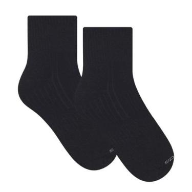 Imagem de Meia Selene Esportiva Performance Cano Curto Masculina - Preto, Preto,