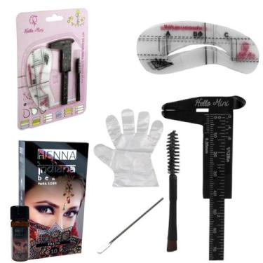 Imagem de Henna Sobrancelha Indiana Beauty Profissional Com Pincel Duplo + Paqui