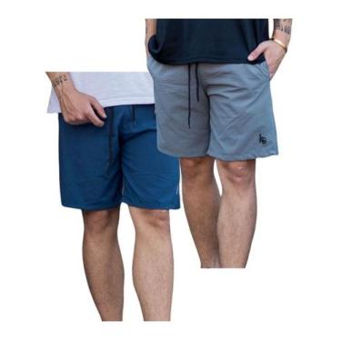 Imagem de 2 Shorts Masc Tactel Elastano Bordado Na Barra 2 Bolsos 099 - KSFRENTS