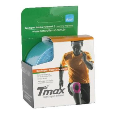 Imagem de Bandagem Elástica Adesiva Tmax 5cm x 5m Azul Bioland