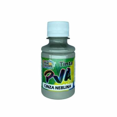 Imagem de Tinta Pva Fosco Cores Escuras 100ml True Colors, CINZA NEBLINA