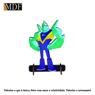 Imagem de Totem de Mesa Personagem 9 Menino 10 12cm Displays Aniversário Mdf Ade