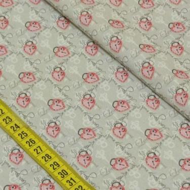 Imagem de Tecido Estampado para Patchwork - Chaves e Cadeados: Mini Cadeados (0,