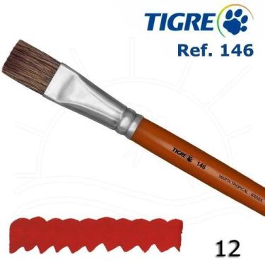 Imagem de Pincel Tigre 146 - Chato, 12