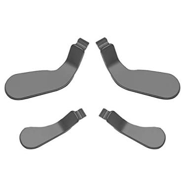 Imagem de Pás de controle Elite, peças de substituição de aço inoxidável para Xbox One Elite Controller Series 2 modelos 1797-4 peças (preto)