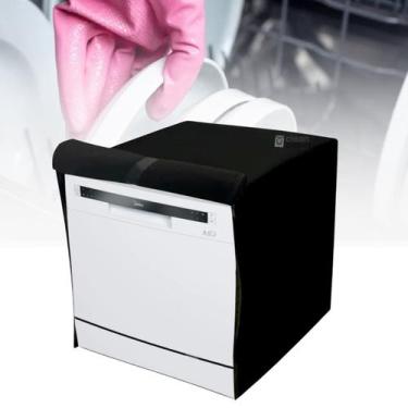 Imagem de Capa para lava louças midea 8 serviços imperméavel - Capas Flex, PRETO