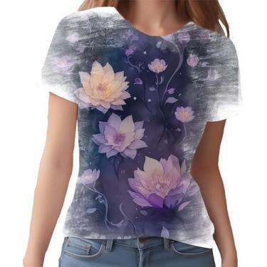 Imagem de Camiseta Camisa Estampa Art Floral Flor Natureza Florida 10 - Enjoy Sh