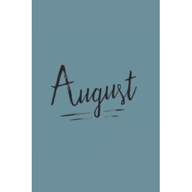 Imagem de August Black Text Notebook: Spirit Mountain Blue Matte Finish Lined Journal, 6 x 9 120 Pages, Gift For Thinkers, List Makers and Doers (August Black Text Journal)