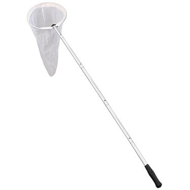 Imagem de RESTCLOUD rede avançada para insetos e borboletas, rede para borboletas de bolso esmagável, alça de encaixe removível e aro de musselina, extensão total até 56 polegadas