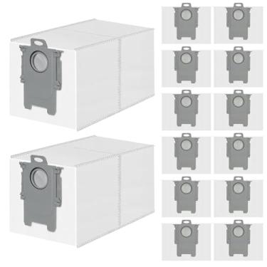 Imagem de VIEWALL Pacote com 14 sacos de pó compatíveis com Roborock QRevo, QrevoS, S8MaxV Ultra, S8Max Ultra, QrevoMaxV, QrevoPro, Qrevo Curv, Qrevo Edge, Saros10, Saros10R, Qrevo Slim Robot Aspirador de pó