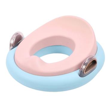 Imagem de Almofada Penico para bebê Com Alças, Anel Higiênico Portátil Macio para Meninos e Meninas, Apoios de Braços Arredondados, Proteção Frontal Elevada, Defletor de Urina de Altura