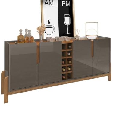 Imagem de Buffet Aparador 190cm Com Adega 050520 Cinza Perola Cedro DCASA