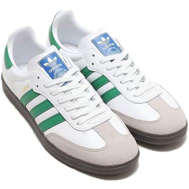 Imagem de adidas(アディダス) Tênis Adidas IG1024 SAMBA OG, branco/verde/cores do fornecedor, produto autêntico no Japão, Calçado branco/verde/cor do fornecedor, 40 BR