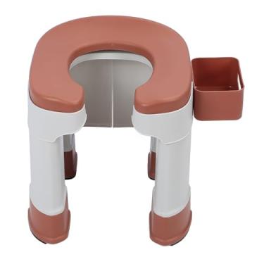 Imagem de Cadeira de Chuveiro para Banheiro Agachada para Idosos, Cadeira de Banho Sentada para Banheiro Com Caixa de Tecido para Mulheres Grávidas Idosos, Projetada Especificamente para