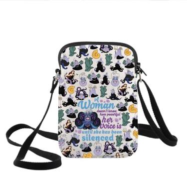 Imagem de KEYCHIN Bolsa tiracolo Ursula Villain Ursula Sea Witch Fans Gifts Villains Ursula Sea Witch Shoulder Bag Ursula Witch Gifts, Ursula feminina