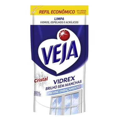 Imagem de Veja Limpa Vidros Vidrex Cristal Refil 400ml