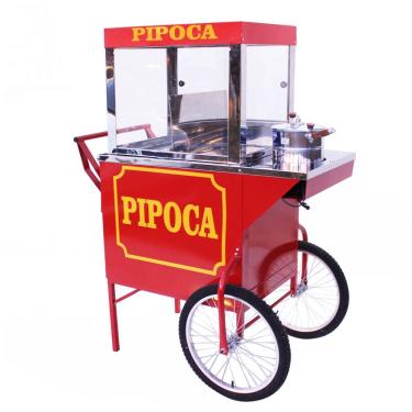 Imagem de Carrinho de pipoca retro elétrico doce e salgada com resistência elétrica 110 Ou 220 Mod 4246