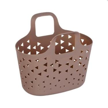 Imagem de Cestinha Multiuso Cesta Plástico Com Alça 5 Unidades - Class Home, Mar